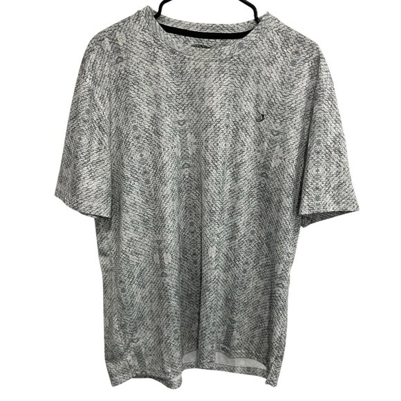 Reel Legends Freeline Gray Patterned Short Sleeve Shirt Sz Large - Picture 1 of 8
